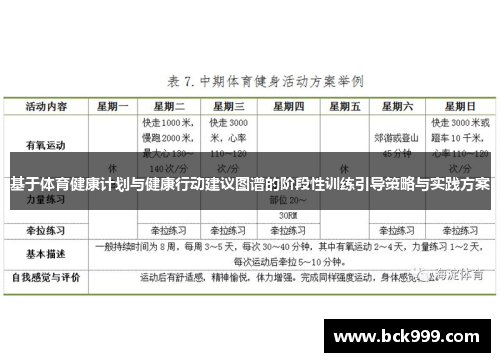 基于体育健康计划与健康行动建议图谱的阶段性训练引导策略与实践方案